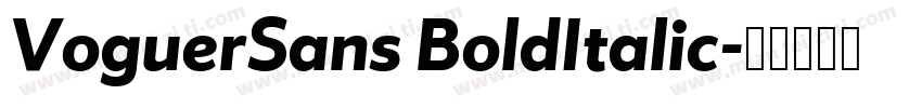 VoguerSans BoldItalic字体转换